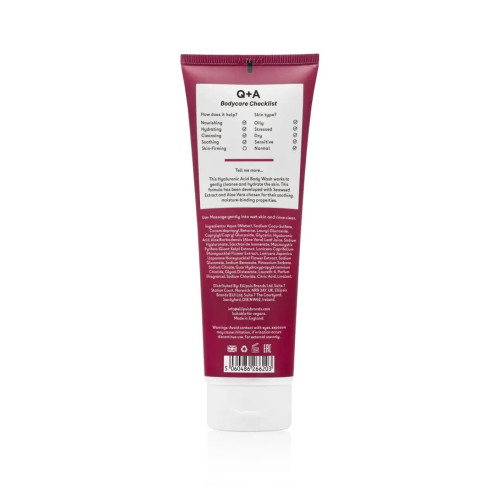 Q+A Hyaluronic Acid Body Wash 250ml Очищающий гель для тела с гиалуроновой кислотой