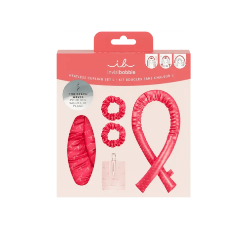 Подарунковий набір (2 резинки SPRUNCHIE, 1 бігуді та 1 стрічка) invisibobble GIFT SET Beach Curl L