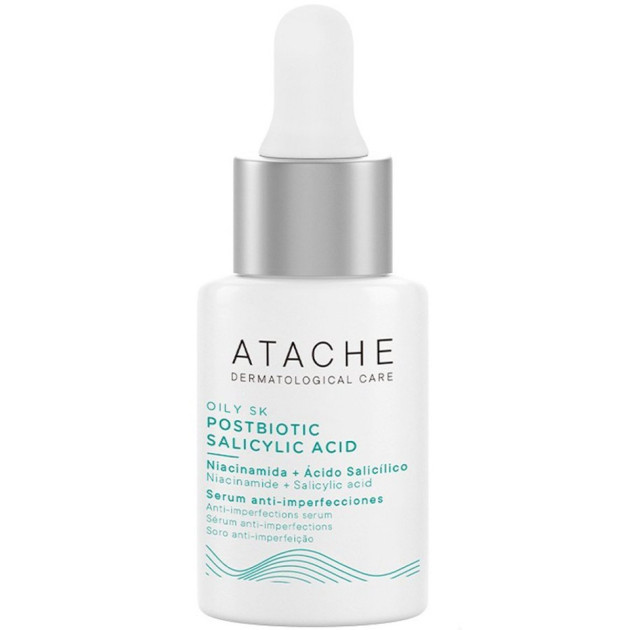 Atache Oily Skin Postbiotic Salicilic Acid Serum 30ml Cироватка для проблемної шкіри з кислотами