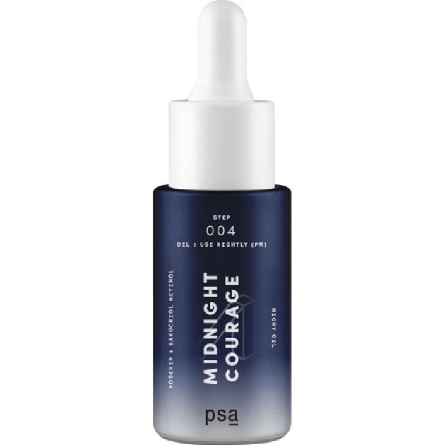 PSA Midnight Courage Rosehip & Bakuchiol Retinol Night Oil 15ml Ночное Масло с Ретинолом