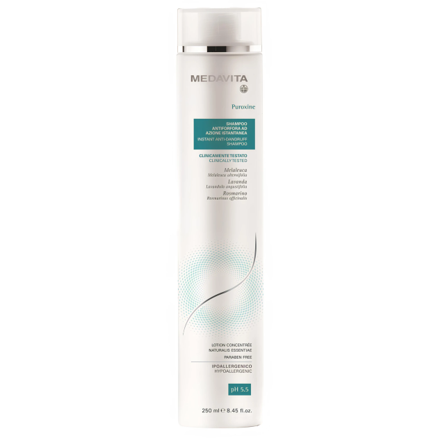 Medavita Puroxine Shampoo Instant Anti-Dandruff 250 ml Шампунь проти лупи миттєвої дії