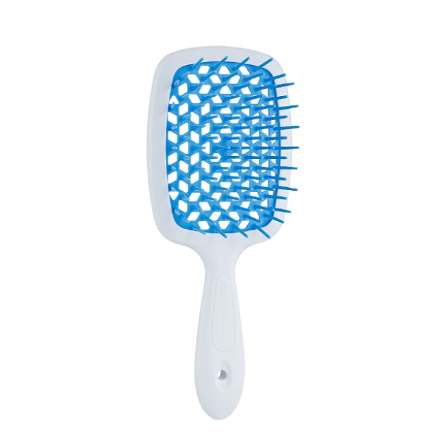 Щетка Janeke Small Superbrush The Original 56SP234TSE Белая/голубая