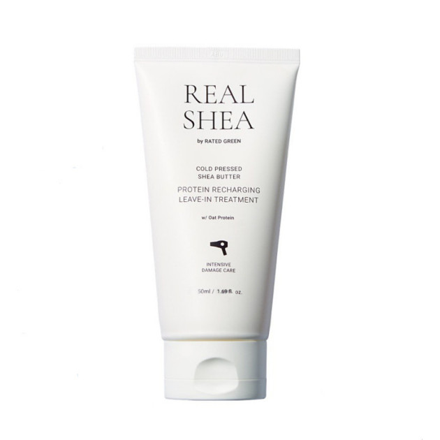 Rated Green Real Shea Gold Pressed Shea Butter Leave-in Treatment 50 ml Термозащитный восстанавливающий крем для волос с маслом ши