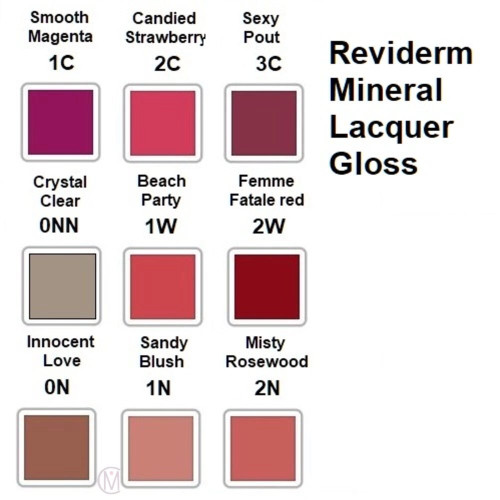 Reviderm Mineral Lacquer Gloss 1N 4.5ml Блиск для губ Глянцевий мінералізований