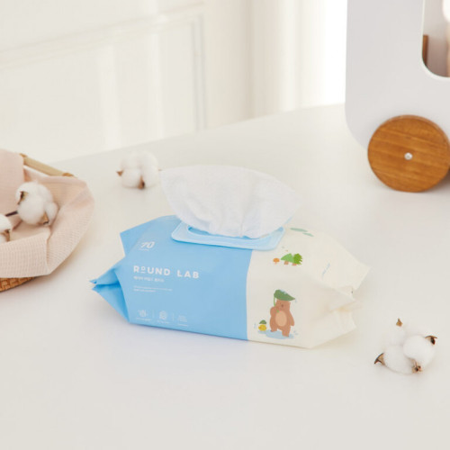Round Lab Baby Mild Wet Wipes 70 шт Дитячі очищувальні серветки