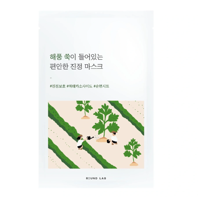 Round Lab Mugwort Calming Mask Sheet 25 ml Заспокійлива маска з морським полином