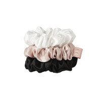 MON MOU Silk Medium Scrunchies Set Набір із 3 середніх резинок з натурального шовку