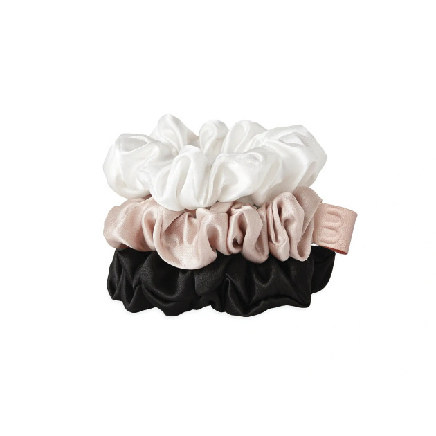 MON MOU Silk Medium Scrunchies Set Набір із 3 середніх резинок з натурального шовку