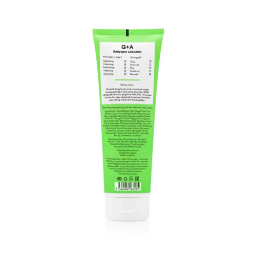 Q+A AHA Exfoliator Body Scrub 250ml Скраб для тіла з AHA-кислотами