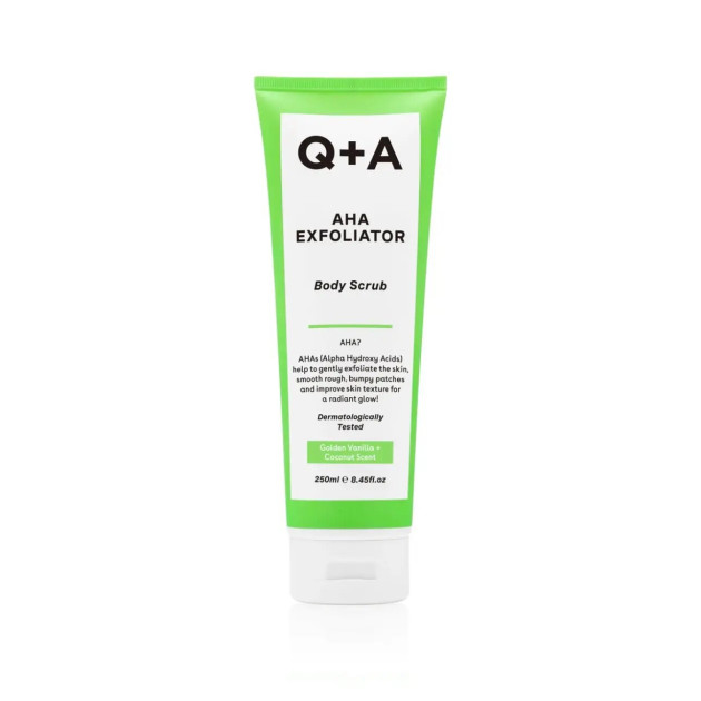 Q+A AHA Exfoliator Body Scrub 250ml Скраб для тела с AHA-кислотами