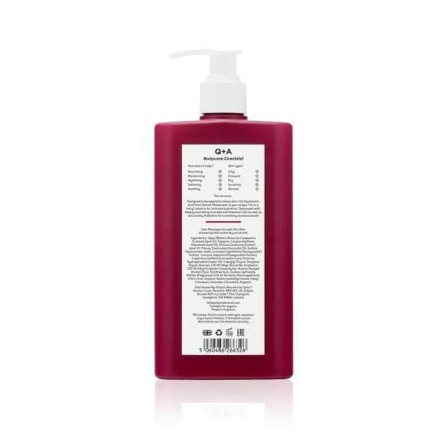 Q+A Hyaluronic Acid Post-Shower Moisturiser 250ml Засіб з гіалуроновою кислотою для інтенсивного зволоження тіла