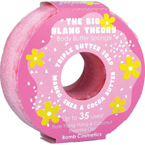 Bomb Cosmetics Губка с мылом The Big Ylang Theory Buffer Sponge