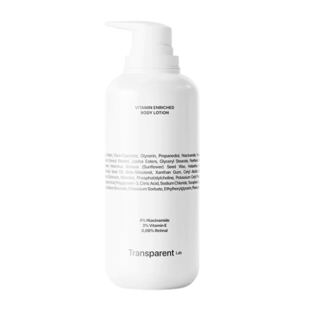 Transparent Lab Vitamin Enriched Body Lotion 400ml Збагачений вітамінами лосьйон для тіла