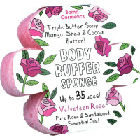 Bomb Cosmetics Губка з милом Velveteen Rose Body Buffer Soap Sponge