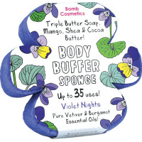 Bomb Cosmetics Губка з милом Violet Nights Body Buffer Soap Sponge