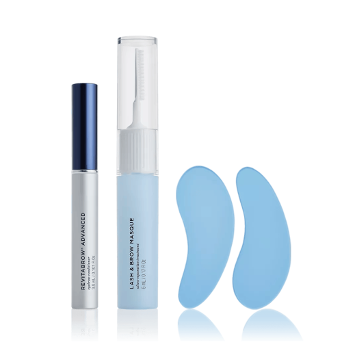 Revitalash Brow Refresh Collection 2025 (RevitaBrow 3ml., Lash & Brow Masque 5ml, Depuffing Reusable Eye Pads)