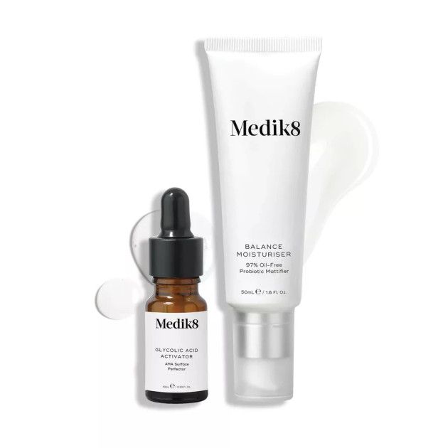 Medik8 Balance Moisturiser with Glycolic Acid Activator 50+10 ml Зволожуючий крем із пробіотиками, АНА і матуючою дією
