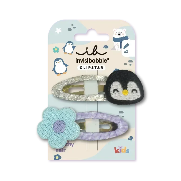 Заколка для волосся invisibobble SNAP CLIP KIDS Polar Penguin