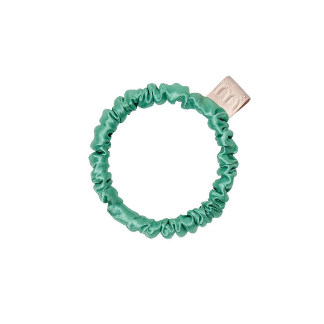 MON MOU Silk Slim Scrunchie Тонкая шелковая резинка (зеленая)