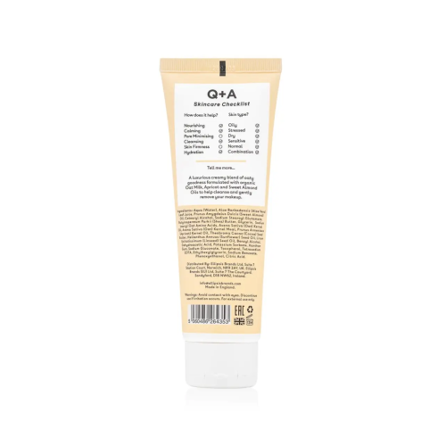 Q+A Oat Milk Cream Cleanser 125ml  Очищувальний кремовий засіб с вівсяним молочком