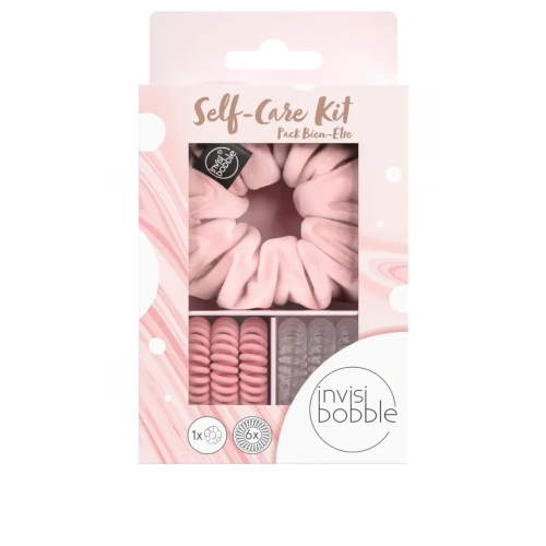 Подарунковий набір ( резинка SPRUNCHIE та 6 резинок ORIGINAL) invisibobble GIFT SET Self-Care Kit