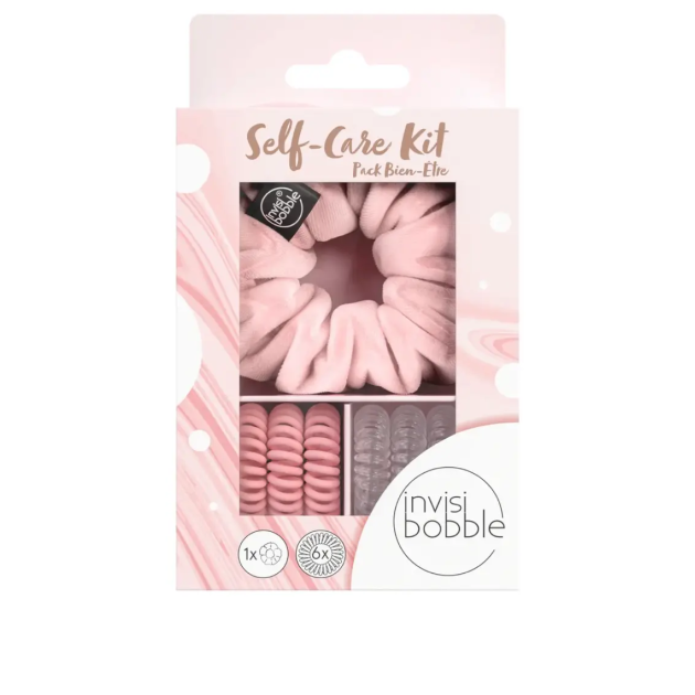 Подарунковий набір ( резинка SPRUNCHIE та 6 резинок ORIGINAL) invisibobble GIFT SET Self-Care Kit