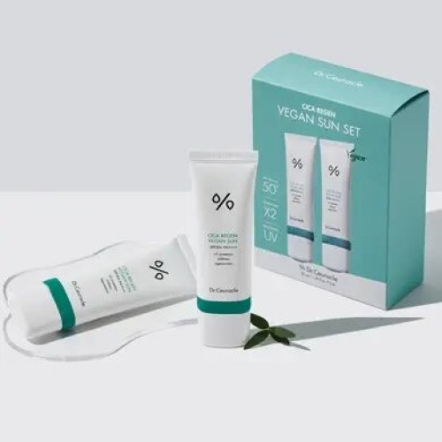 Dr.Ceuracle Cica Regen Vegan Sun Set DUO Набір сонцезахисних веганських кремів з центелою азіатською