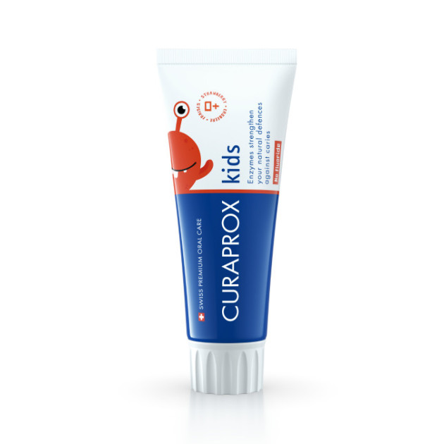 CURAPROX Kids Paste 60ml  Дитяча зубна паста без фтору від 0 років, смак полуниці