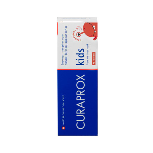 CURAPROX Kids Paste 60ml  Дитяча зубна паста без фтору від 0 років, смак полуниці