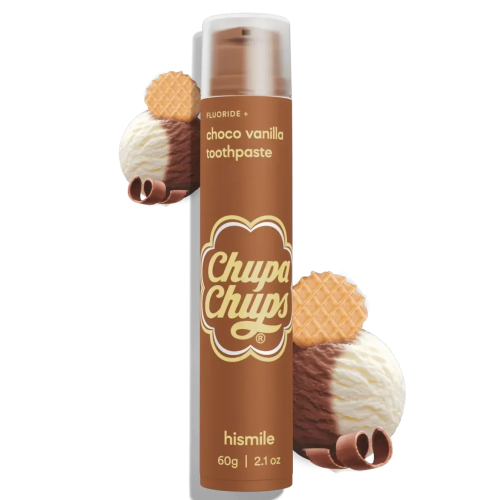 Hismile Chupa Chups Choco Vanilla Toothpaste 60g Зубна паста зі шоколадно-ванільним смаком