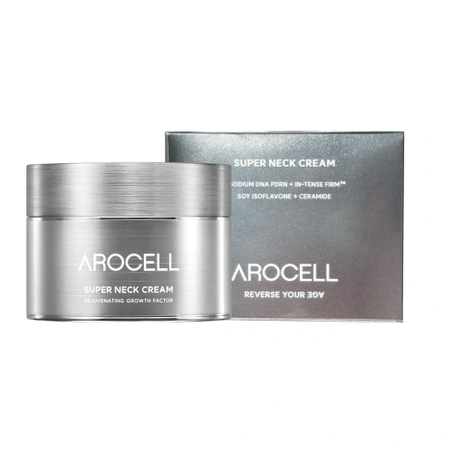 Arocell Super Neck Cream 80 ml Регенеруючий антивіковий крем для шиї з полінуклеотидами та ізофлавонами