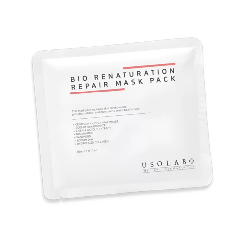 Usolab Bio Renaturation Repair Mask 10 шт НАБІР Відновлююча, заспокійлива та омолоджуюча маска