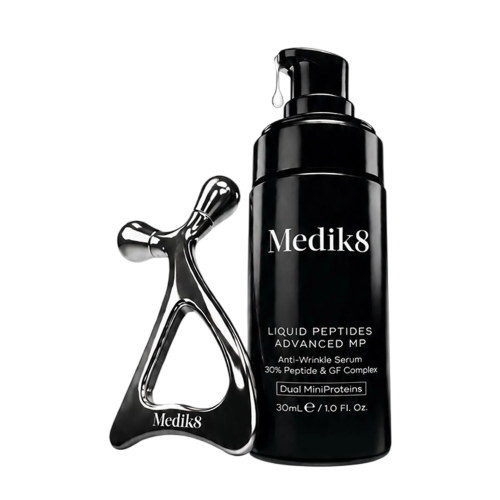 Medik8 KIT Liquid Peptides Advanced MP + Набір з інноваційною сироваткою та масажером для обличчя
