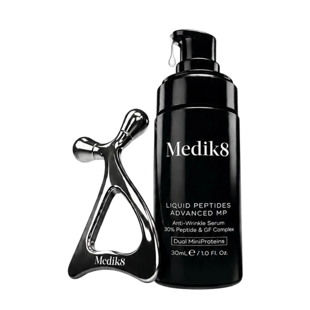 Medik8 KIT Liquid Peptides Advanced MP + Набір з інноваційною сироваткою та масажером для обличчя