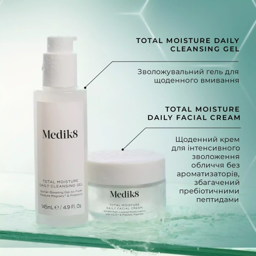 Medik8 Total Moisture Daily Cleansing Gel 145 мл Зволожувальний очищуючий гель для обличчя