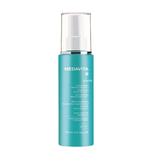 Medavita Solarich Olio In Crema 150 ml Сонцезахисна крем-олія для волосся 10 в 1 із дзеркальним ефектом