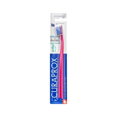 CURAPROX ortho ultra soft Ортодонтична зубна щітка (рожева) 