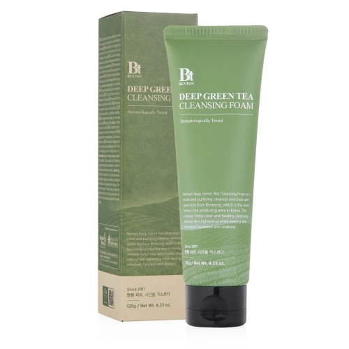 Benton Green Tea Foam 120 u Очищаюча пінка з зеленим чаєм