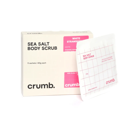 Crumb White Strawberries 1 саше х 60 г Сольовий скраб для тіла з AHA-кислотами