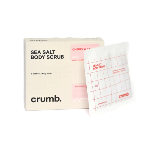 Crumb Cherry & Santal 1 саше х 60 г Сольовий скраб для тіла з AHA-кислотами 
