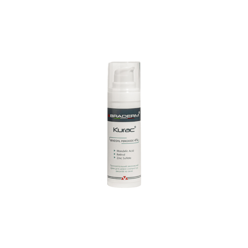 Braderm Kurac Cream 30 ml Нічний крем з бензоїл пероксидом