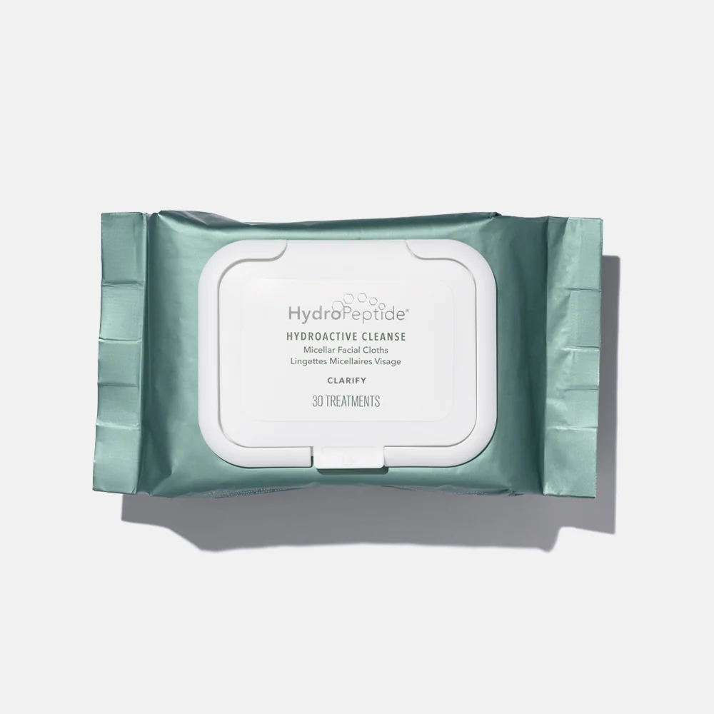 HydroPeptide HydroActive Cleanse Packet Очищуючі серветки для обличчя 30шт