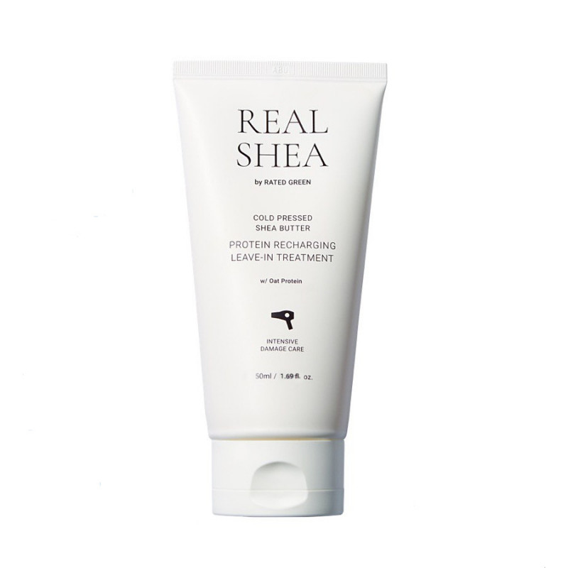 Rated Green Real Shea Gold Pressed Shea Butter Leave-in Treatment 50 ml Термозахисний відновлюючий крем для волосся з маслом ши