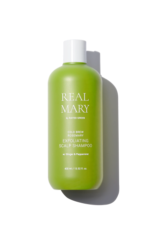 Rated Green Real Mary Cold Brewed Rosemary Exfoliating Scalp Shampoo 400ml Глубокоочищающий отшелушивающий шампунь с соком розмарина