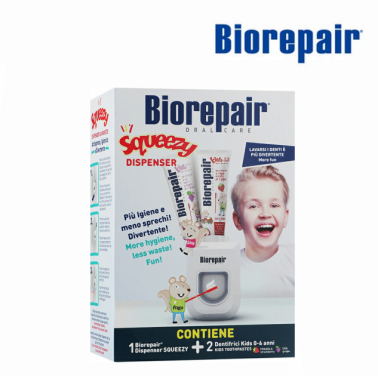 BIOREPAIR SET (TOOTHPASTE/2*50ML + DISPENSER) Набор Зубная паста "Веселый мышонок 50 мл (2шт)+диспенсер