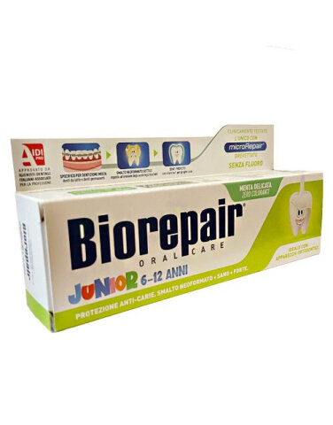 BIOREPAIR Junior 6-12 75 ml Детская зубная паста "Джуниор" от 6 до 12 лет