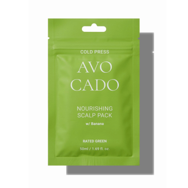 Rated Green Cold Press Avocado Nourishing Scalp Pack саше 50ml Питательная маска с маслом авокадо