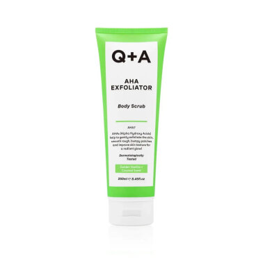 Q+A AHA Exfoliator Body Scrub 250ml Скраб для тіла з AHA-кислотами