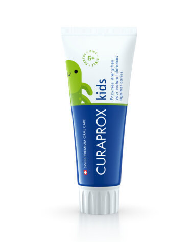 CURAPROX Kids Paste 60ml Детская зубная паста с фтором для детей от 6 лет вкус мяты