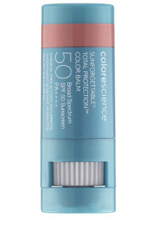 Colorescience Total Protection Color Balm SPF50 Blush Солнцезащитный бальзам для губ и румяна / Персик
